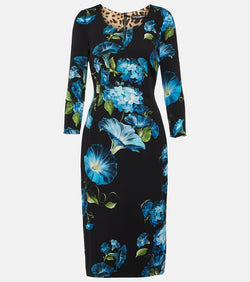 Dolce & Gabbana Floral silk-blend midi dress