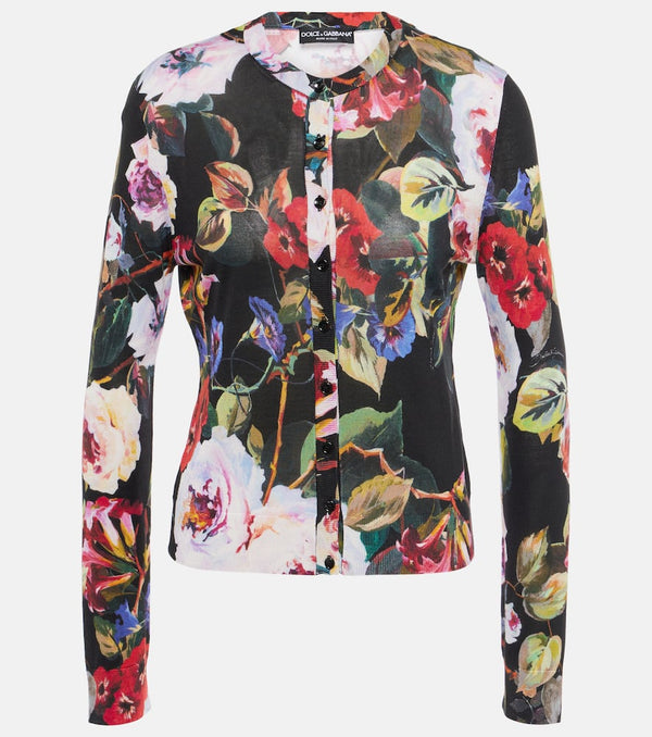 Dolce & Gabbana Floral silk cardigan