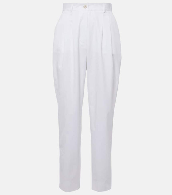 Dolce & Gabbana High-rise cotton straight pants