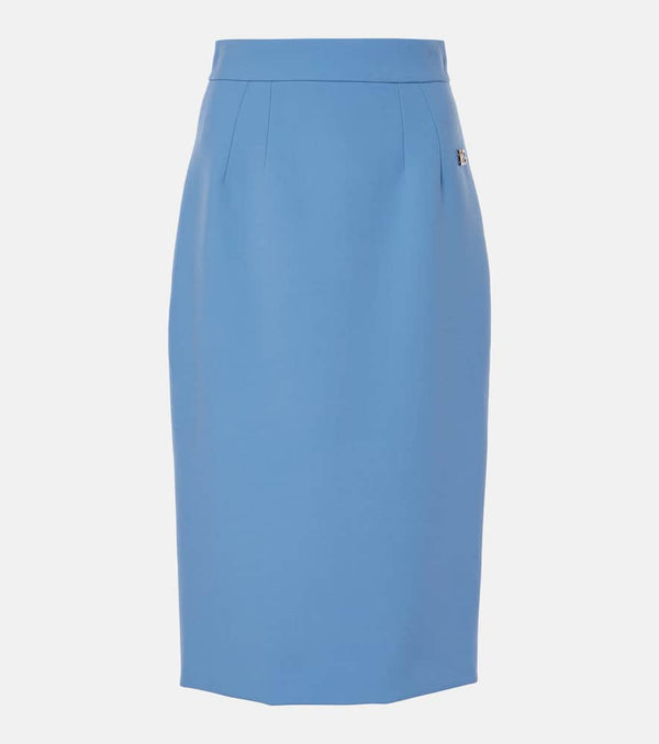 Dolce & Gabbana High-rise wool pencil skirt