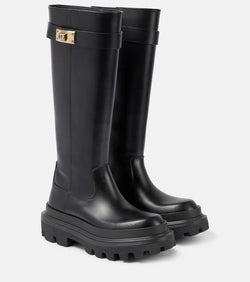 Dolce & Gabbana Leather knee-high boots | LYBSTORE