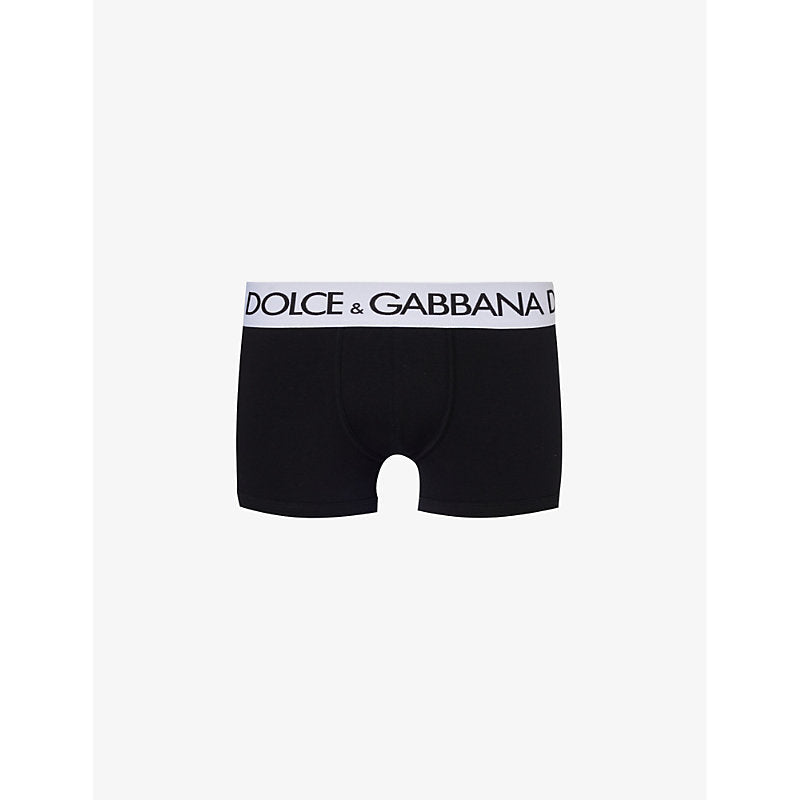 Mens Dolce & Gabbana Logo-waistband stretch-cotton boxers