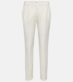 Dolce & Gabbana Low-rise wool-blend pants