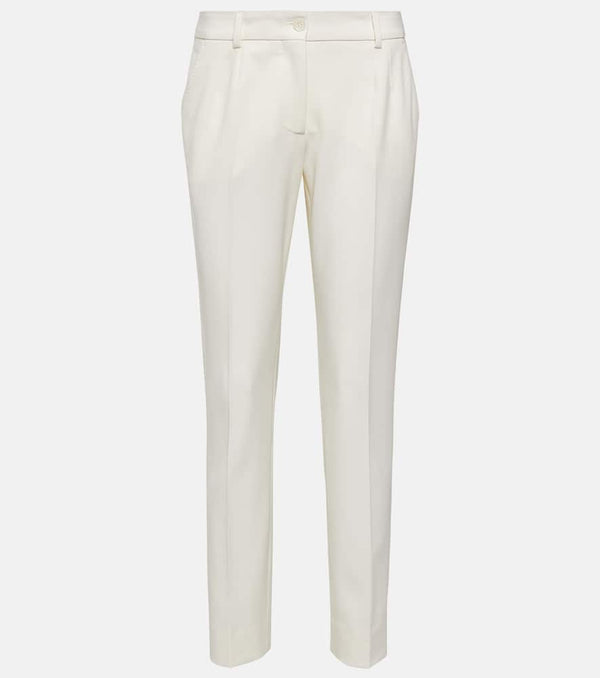 Dolce & Gabbana Low-rise wool-blend pants