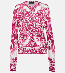 Dolce & Gabbana Majolica silk cardigan