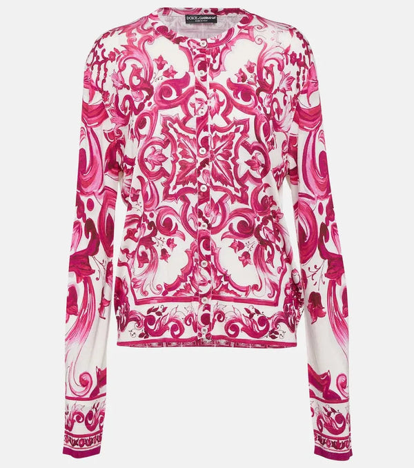 Dolce & Gabbana Majolica silk cardigan