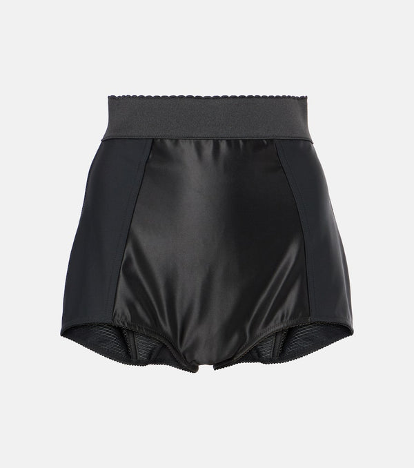 Dolce & Gabbana Paneled high-rise shorts