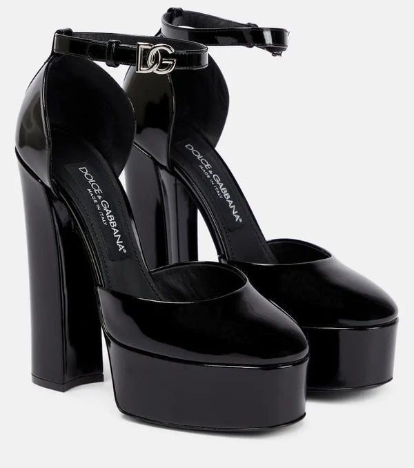 Dolce & Gabbana Patent leather platform pumps | LYBSTORE