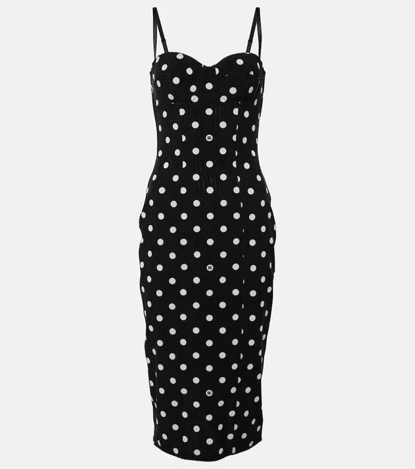 Dolce & Gabbana Polka-dot midi dress | LYBSTORE