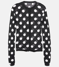 Dolce & Gabbana Polka-dot wool and silk cardigan