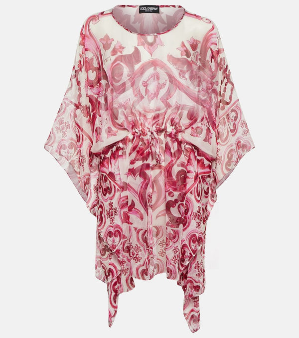 Dolce & Gabbana Printed silk chiffon kaftan