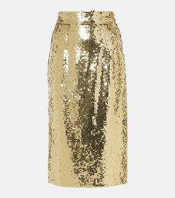 Dolce & Gabbana Sequined midi skirt