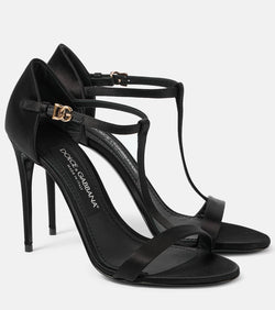 Dolce & Gabbana T-bar satin sandals