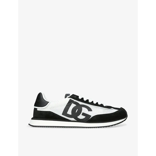 Dolce & Gabbana Aria branded suede and mesh trainers | Dolce & Gabbana