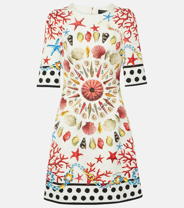 Dolce & Gabbana Capri printed minidress | LYBSTORE