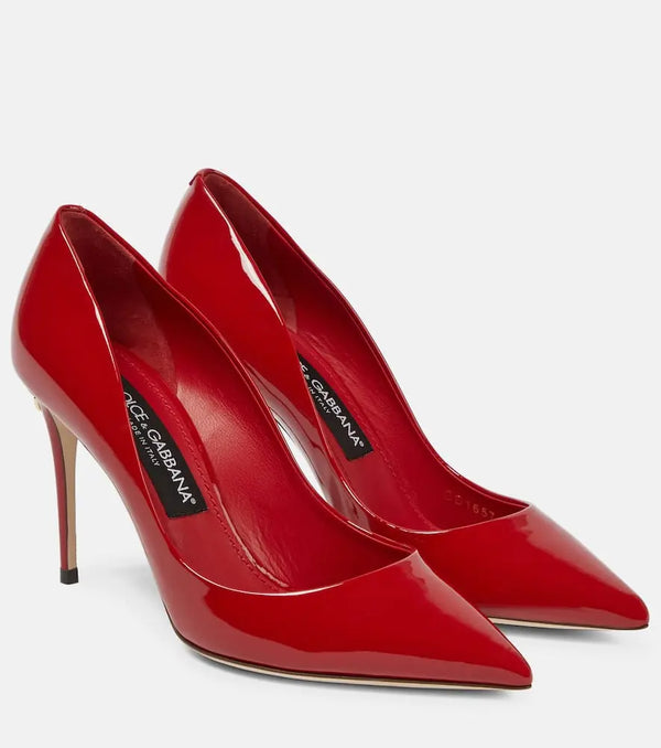 Dolce & Gabbana Cardinale patent leather pumps | LYBSTORE