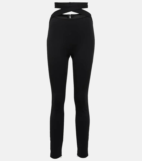 Dolce & Gabbana High-rise cutout skinny pants | LYBSTORE