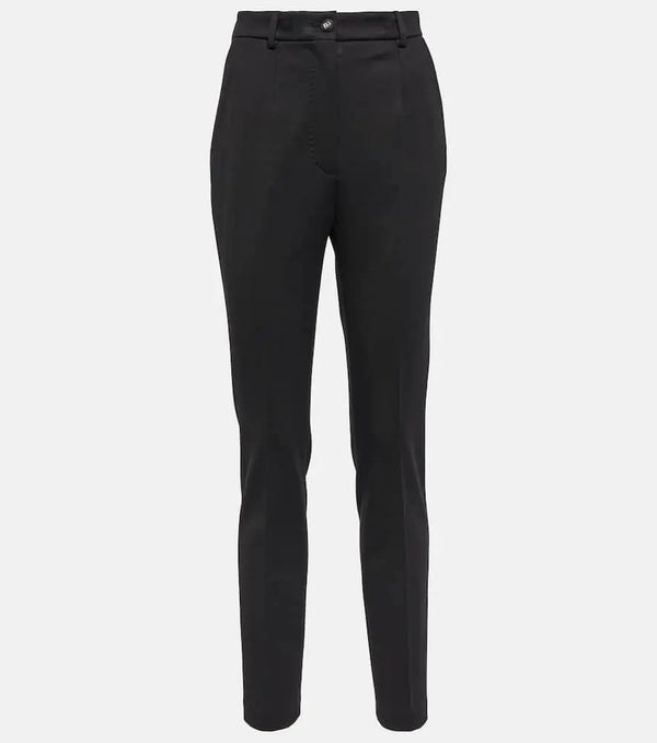 Dolce & Gabbana High-rise jersey slim pants | LYBSTORE