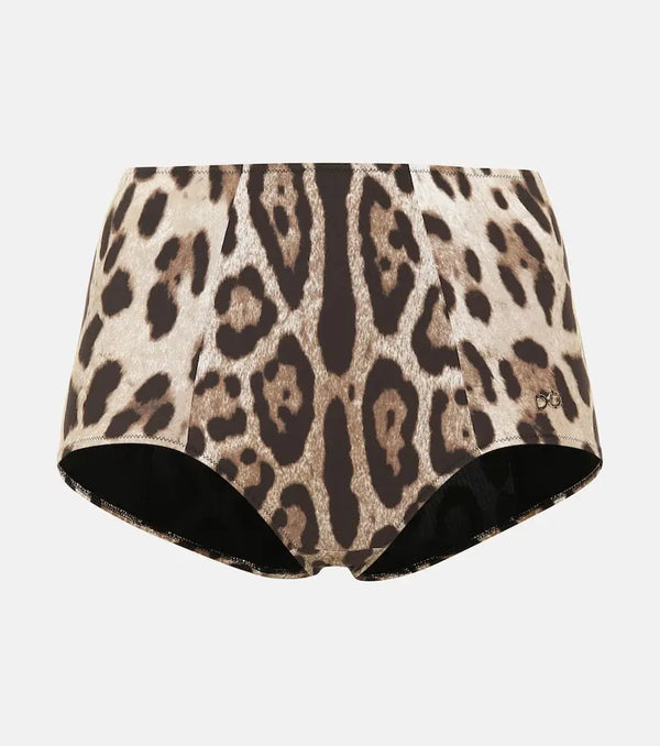 Dolce & Gabbana Leopard-print bikini bottoms | LYBSTORE