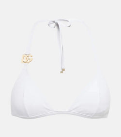 Dolce & Gabbana Logo triangle bikini top | LYBSTORE