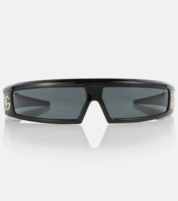 Dolce & Gabbana Narrow wraparound acetate sunglasses | LYBSTORE