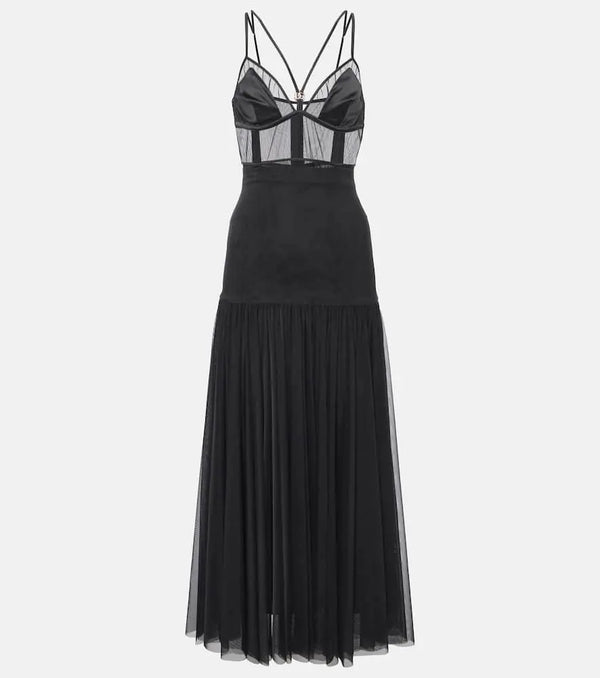 Dolce & Gabbana Panelled bustier midi dress | LYBSTORE