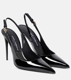 Dolce & Gabbana Patent leather slingback pumps | LYBSTORE