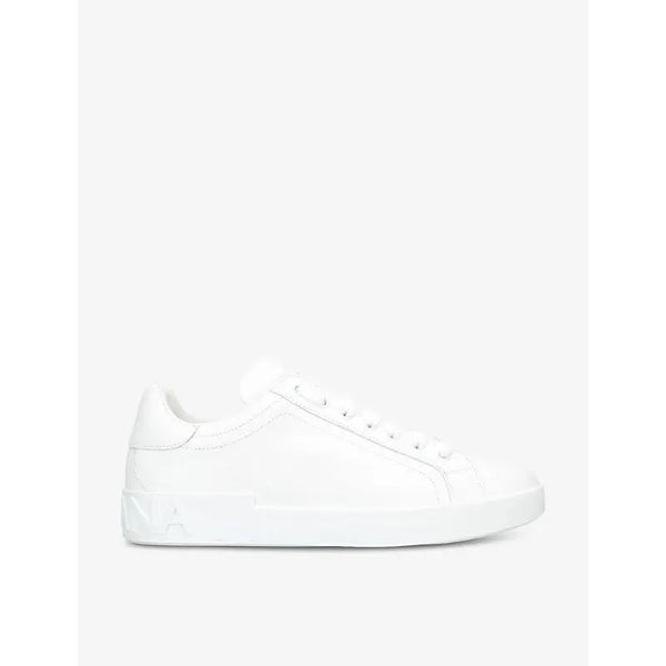 Dolce & Gabbana Portofino logo-embossed leather low-top trainers | Dolce & Gabbana