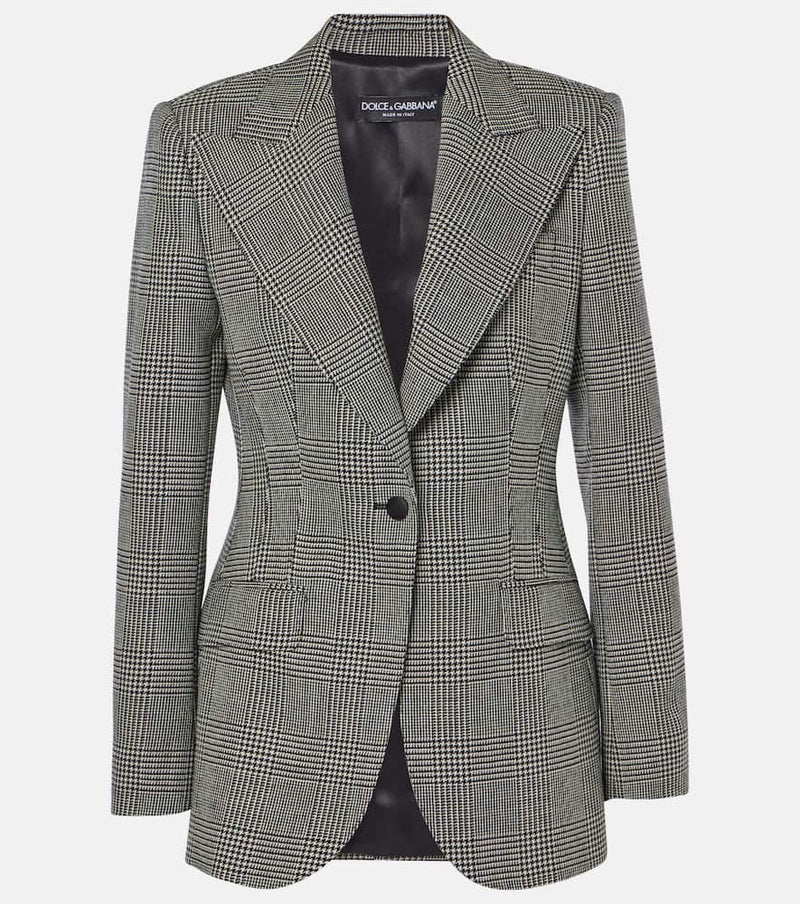 Dolce & Gabbana Prince of Wales check virgin wool blazer