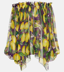 Dolce & Gabbana Printed silk chiffon blouse | LYBSTORE