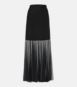 Dolce & Gabbana Tulle-trimmed maxi skirt | LYBSTORE