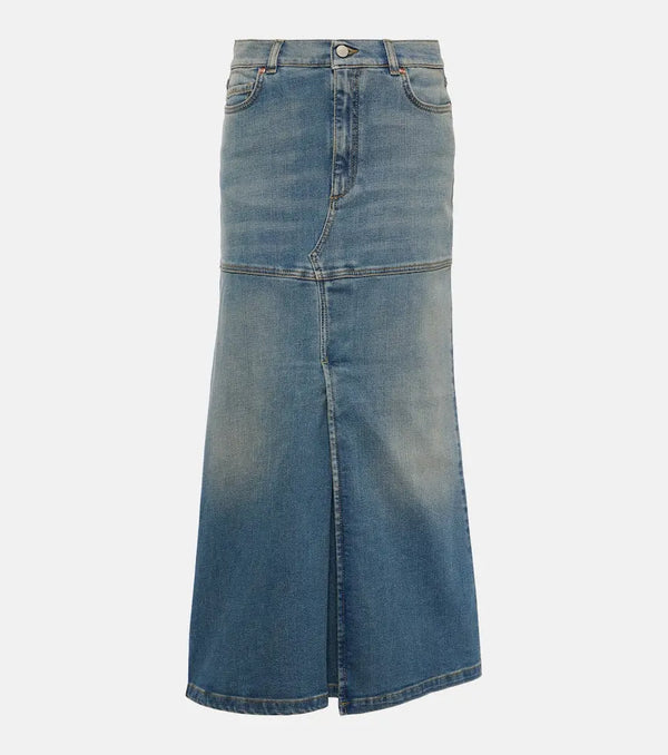 Dorothee Schumacher Denim Love denim midi skirt | LYBSTORE