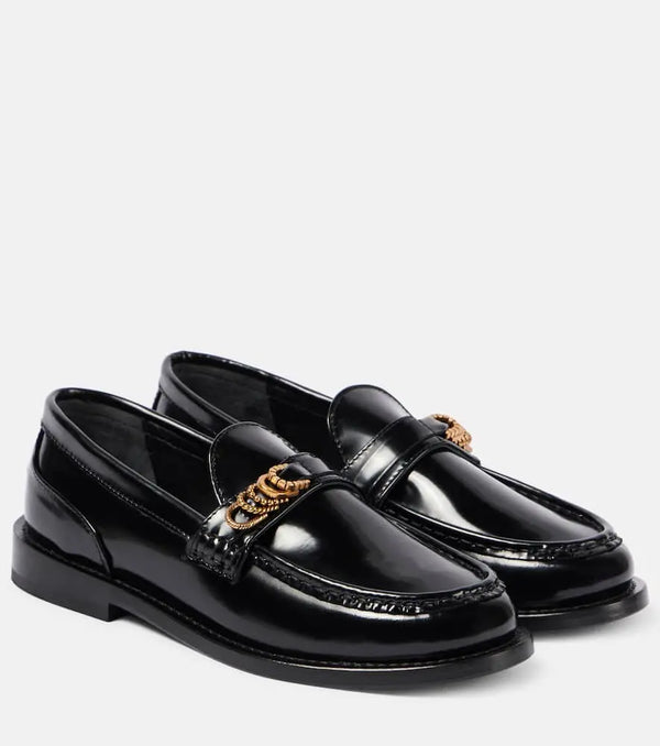 Dorothee Schumacher Modern Shine leather loafers | LYBSTORE