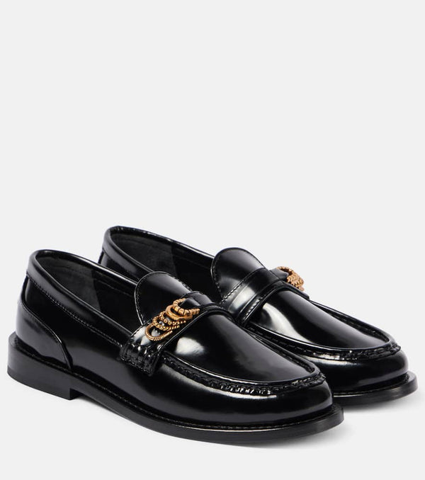 Dorothee Schumacher Modern Shine leather loafers | LYBSTORE