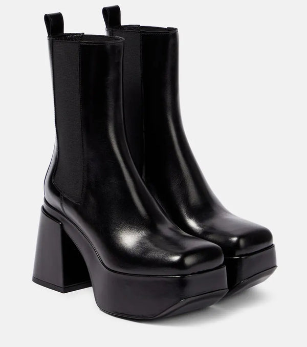 Dorothee Schumacher Platform leather Chelsea boots | LYBSTORE