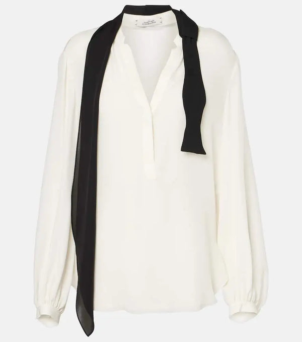 Dorothee Schumacher Sheer silk blouse | LYBSTORE