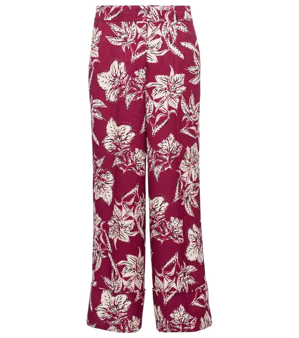 Dorothee Schumacher Structured Florals high-rise straight pants | LYBSTORE