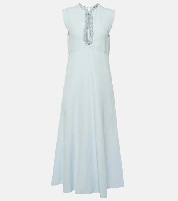 Dorothee Schumacher Summer Cruise embellished midi dress | LYBSTORE