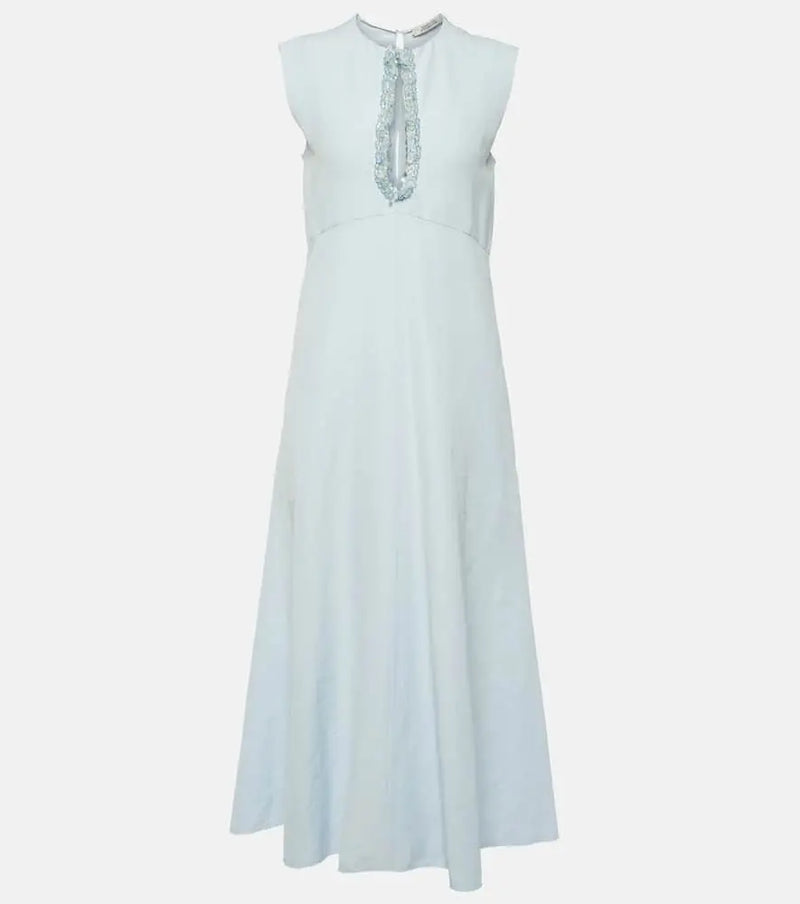 Dorothee Schumacher Summer Cruise embellished midi dress | LYBSTORE