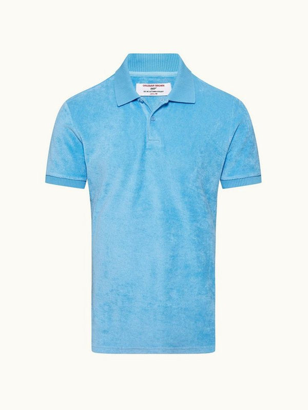 Dr no Towelling Polo - Riviera 007 Ryder Dr. No Towelling Polo Shirt