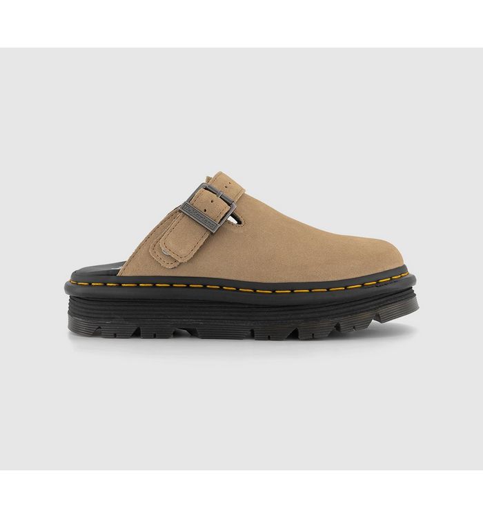 Dr. Martens Womens Zebzag Mules Savannah Tan