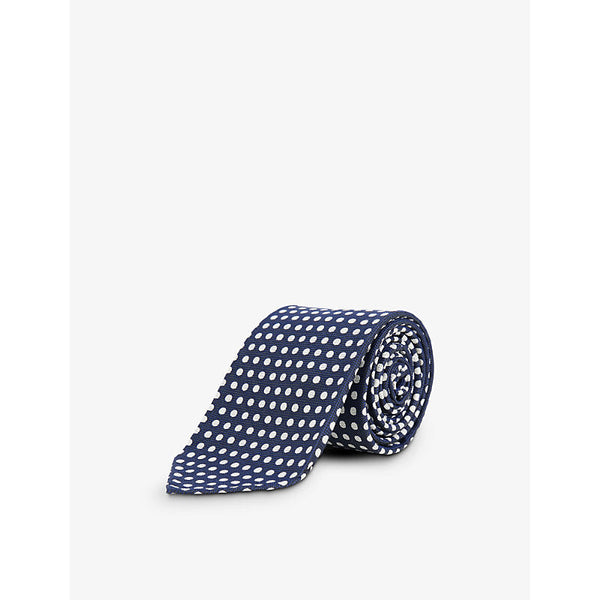 Drakes Polka-dot silk tie