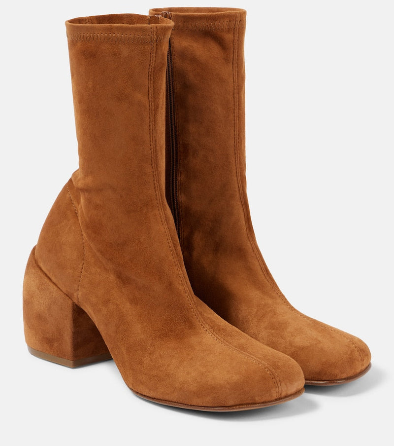 Dries Van Noten 65 suede ankle boots