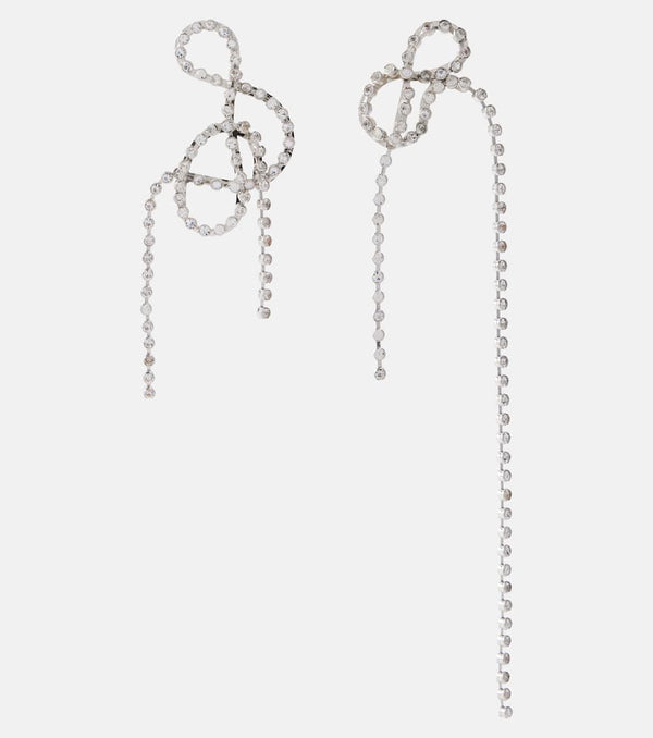 Dries Van Noten Asymmetrical crystal-embellished earrings