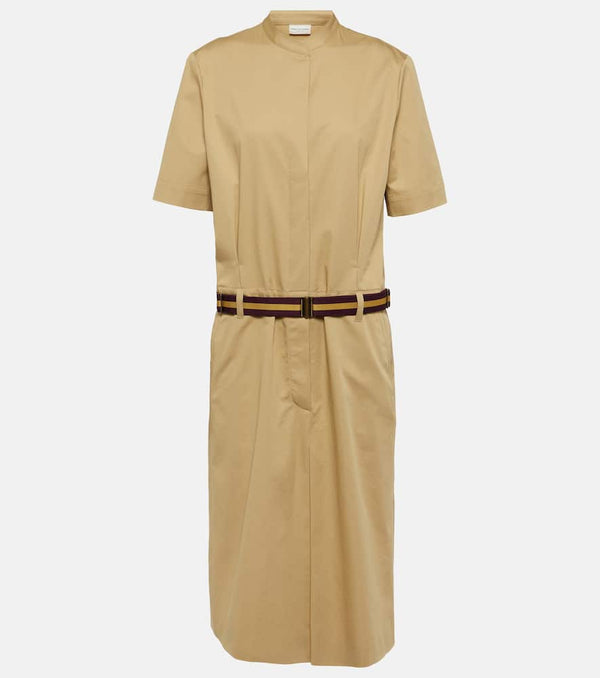 Dries Van Noten Cotton gabardine midi dress