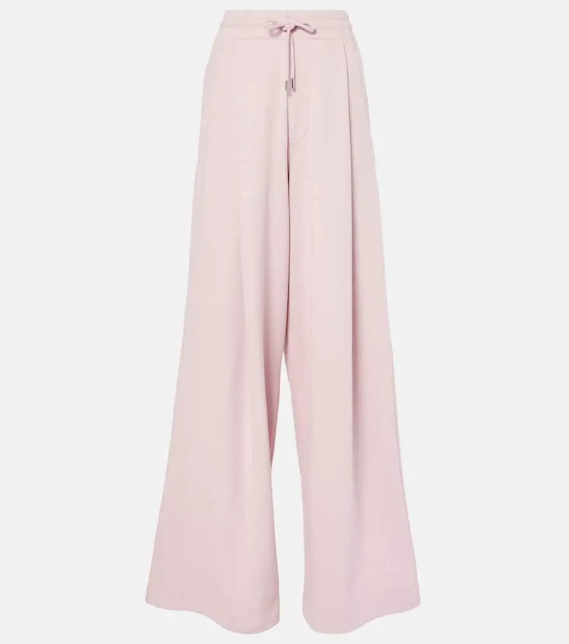 Dries Van Noten Cotton wide-leg sweatpants