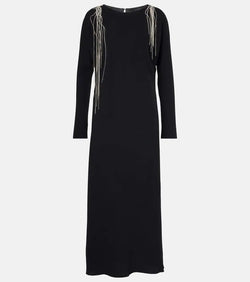 Dries Van Noten Crystal-embellished maxi dress | LYBSTORE