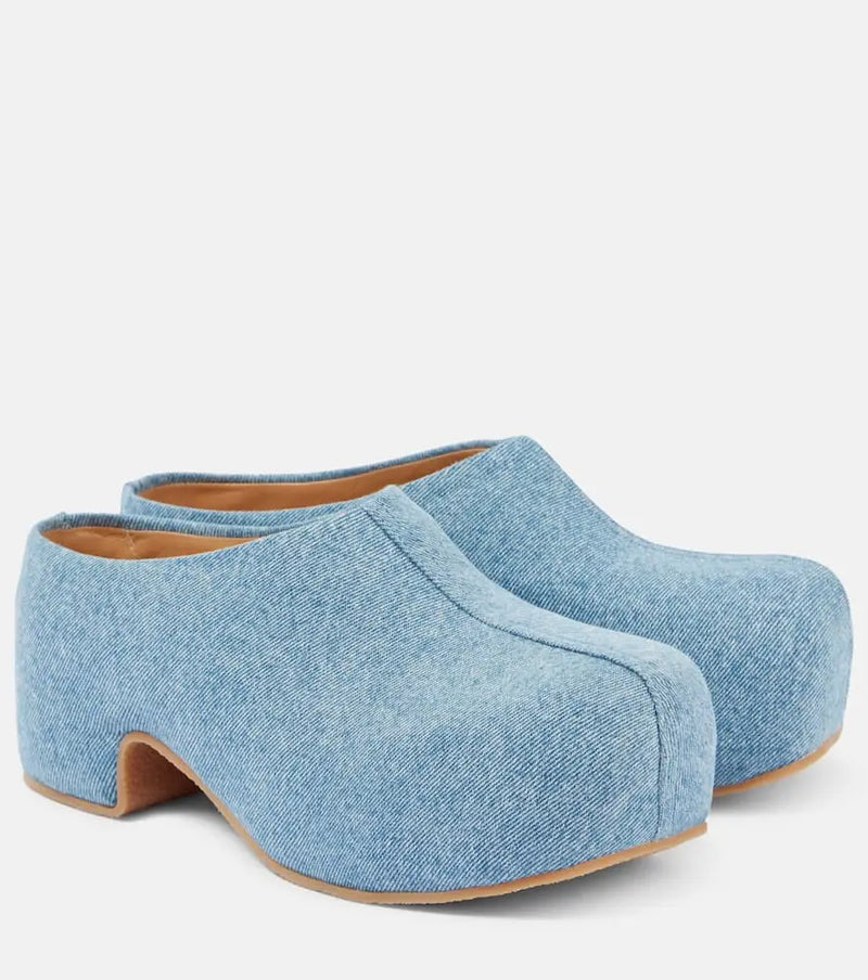 Dries Van Noten Denim clogs | LYBSTORE