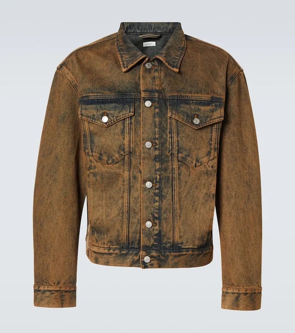 Dries Van Noten Distressed denim jacket | LYBSTORE