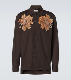 Dries Van Noten Embroidered cotton shirt